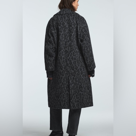 Zara WOOL BLEND PRINTED COAT - Picture 10 of 14